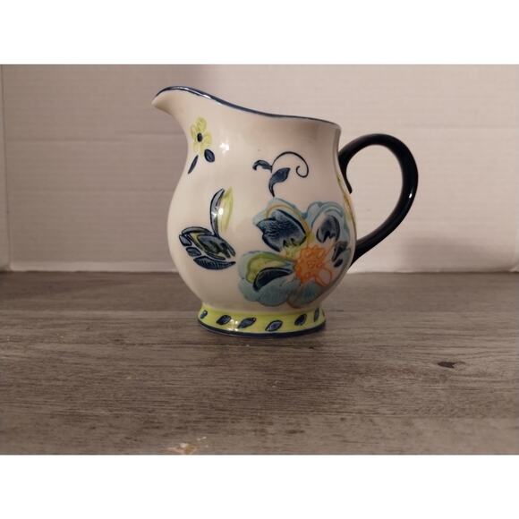Dutch Wax 4 1/2" Ceramic Pitcher Creamer by Coastline Imports - Picture 2 of 8